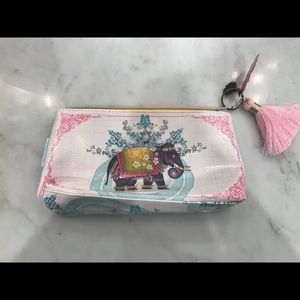 Papaya Art Elephant Cosmetic Pouch New With Tags